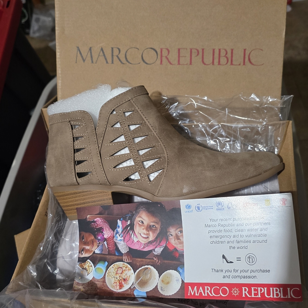 🆕️Marco Republic Cut-Out Ankle Boots